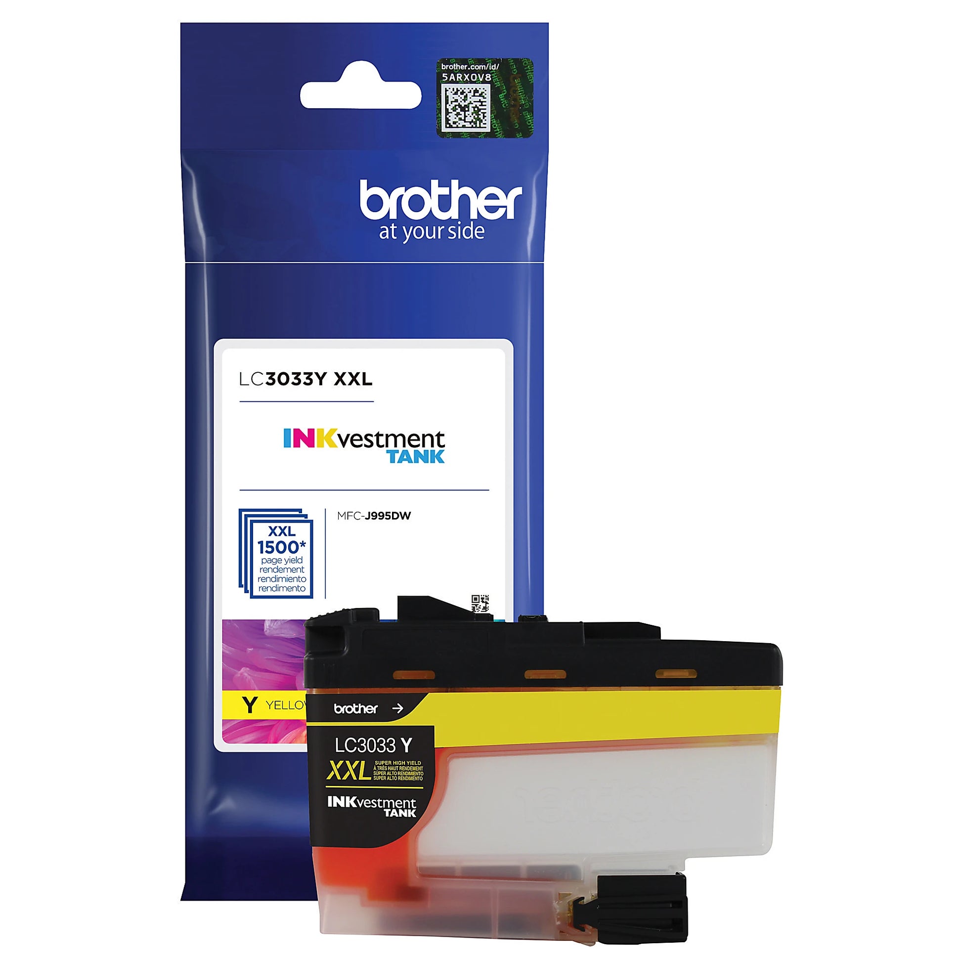 Genuine Brother LC3033Y Yellow Ink Cartridge (1,500 pages) Image 2