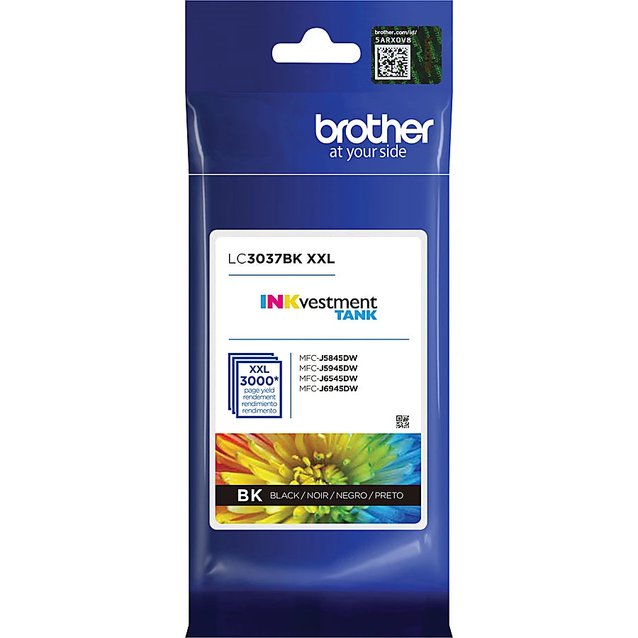 Genuine Brother LC3037BK Black Ink Cartridge (3,000 pages)