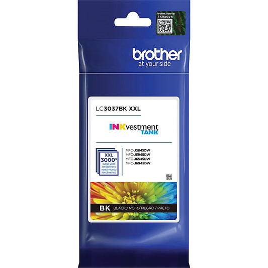 Genuine Brother LC3037BK Black Ink Cartridge (3,000 pages)