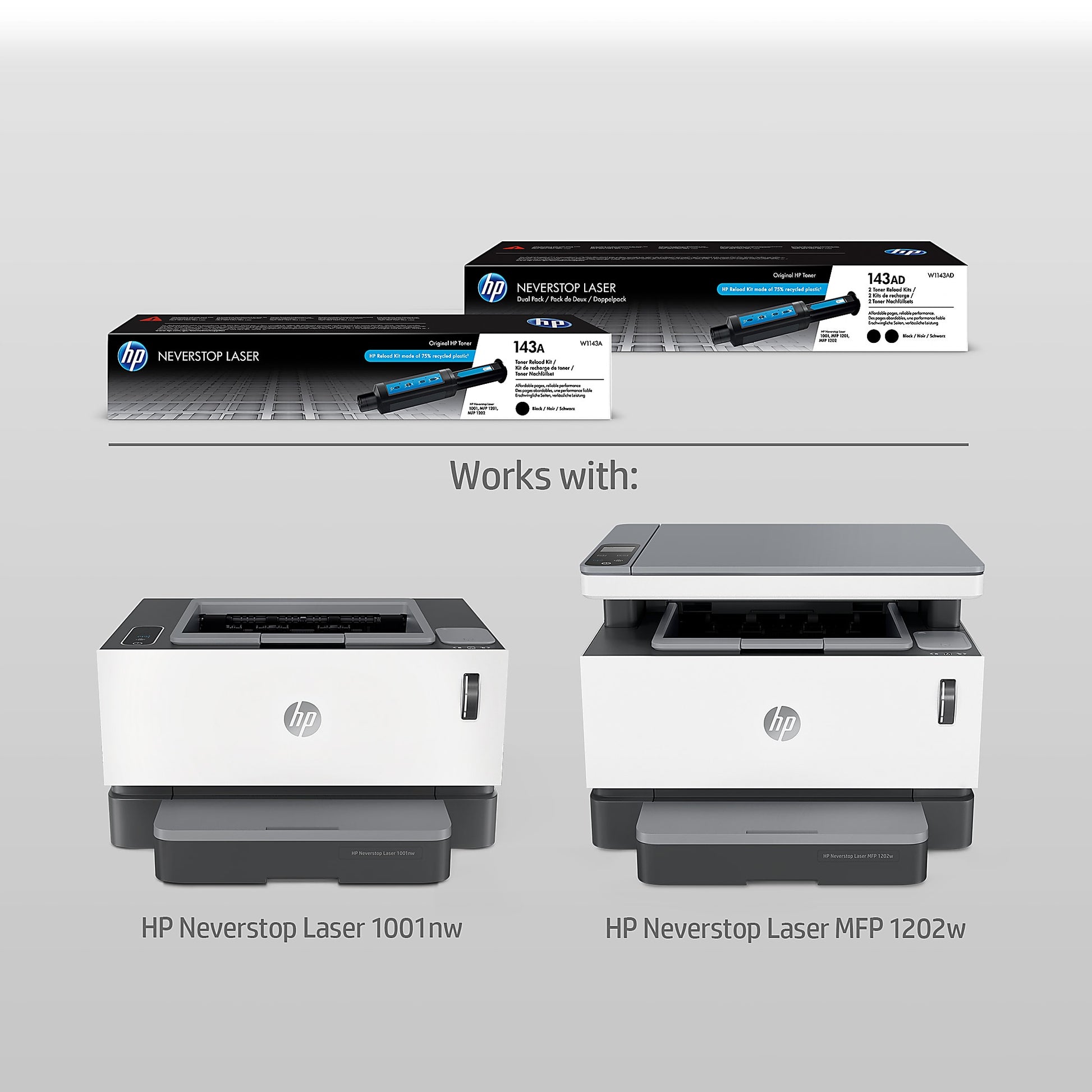 Genuine HP 143A Black Toner Cartridge, W1143AD (5,000 pages) Image 5
