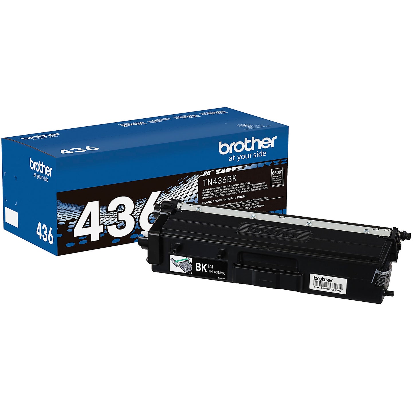 Genuine Brother TN436BK Black Toner Cartridge (6,500 pages) Image 1