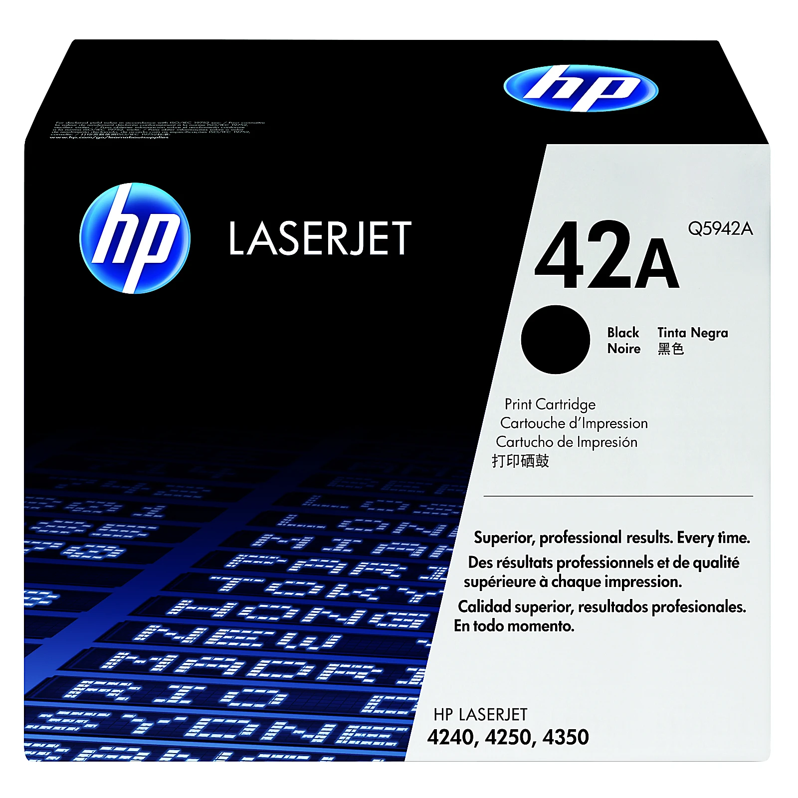 Genuine HP 42A Black Toner Cartridge, Q5942A (12,000 pages) Image 1
