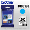 Genuine Brother LC3019C Cyan Ink Cartridge (1,500 pages) Image 2