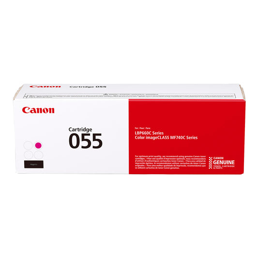 Genuine Canon 055 Magenta Magenta Toner Cartridge (2,100 pages) Image 1