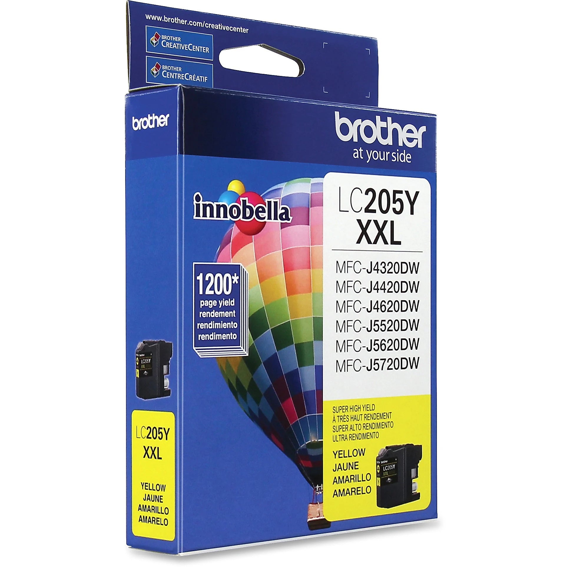 Genuine Brother LC205Y Yellow Ink Cartridge (1,200 pages) Image 2