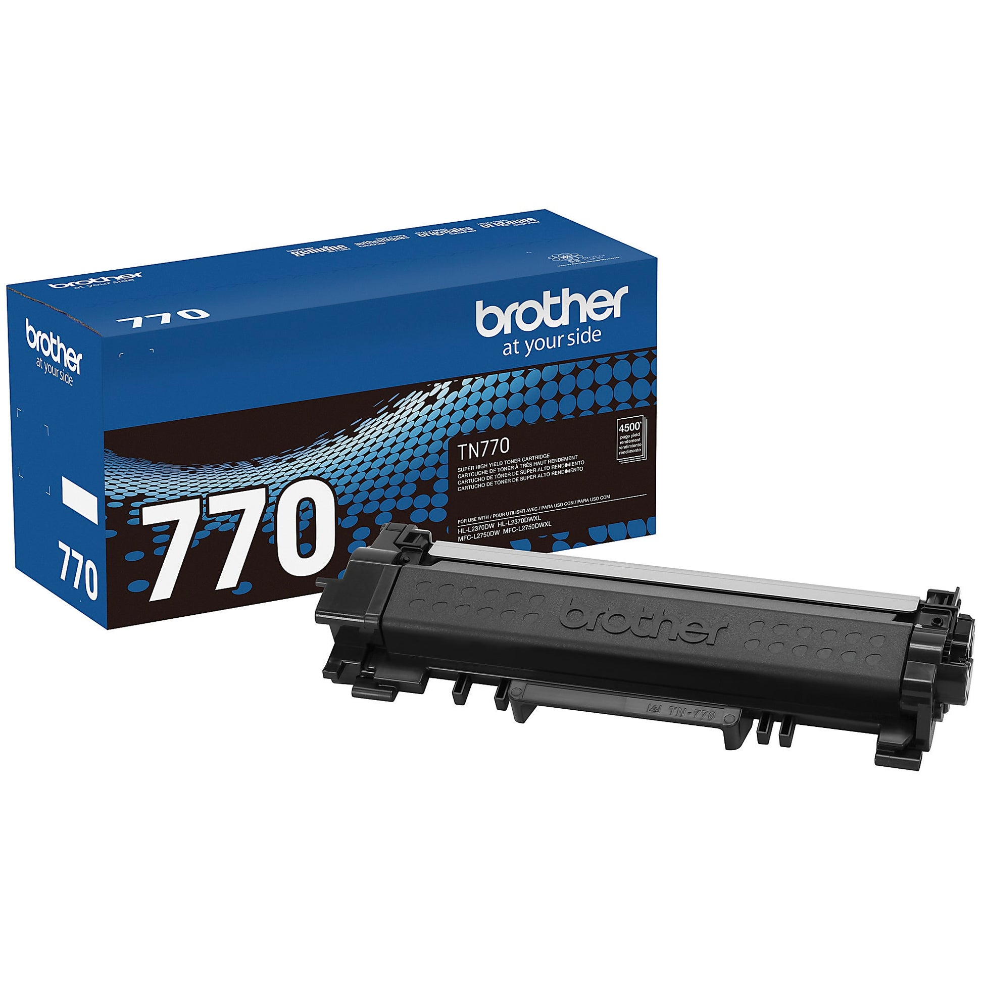 Genuine Brother TN770 Black Toner Cartridge (4,500 pages) Image 1