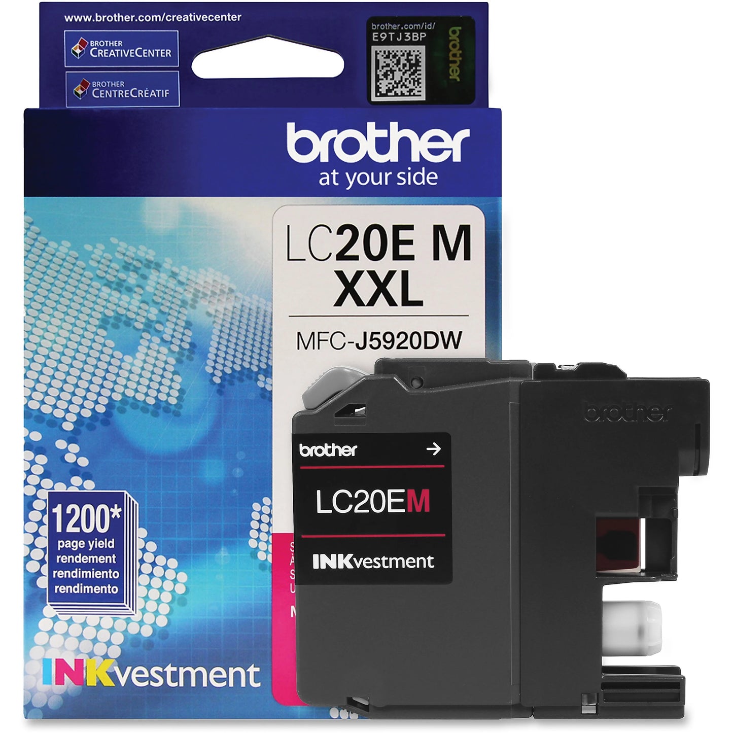 Genuine Brother LC20EM Magenta Ink Cartridge (1,200 pages) Image 2
