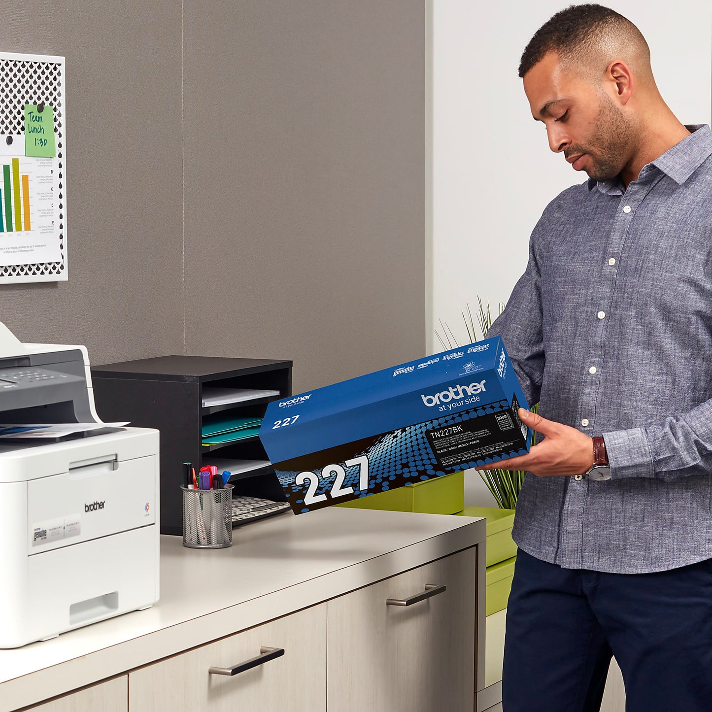 Genuine Brother TN227BK High Yield Black Toner Cartridge (3,000 pages) Image 5