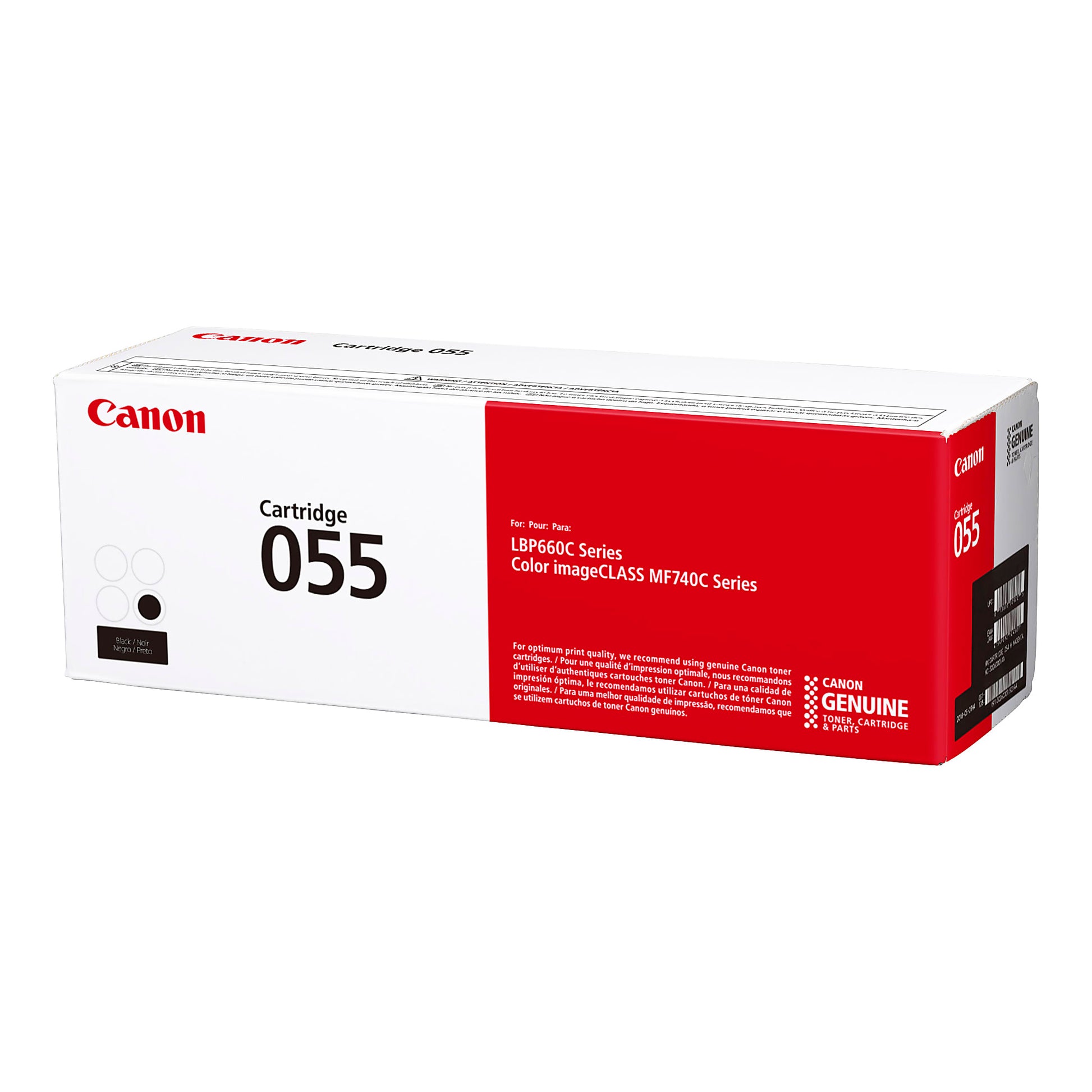 Genuine Canon 055 Black Black Toner Cartridge (2,300 pages) Image 2