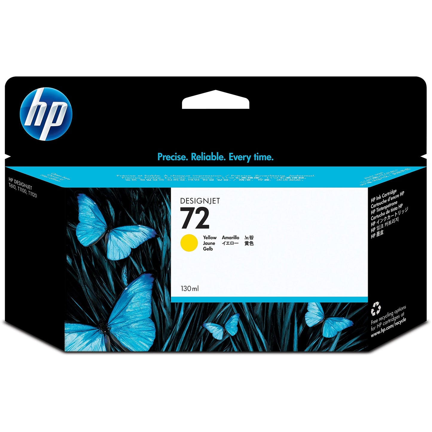 Genuine HP C9373A Yellow Ink Cartridge (130 pages)