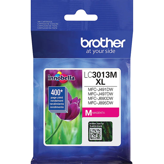 Genuine Brother LC3013M High Yield Magenta Ink Cartridge (400 pages)