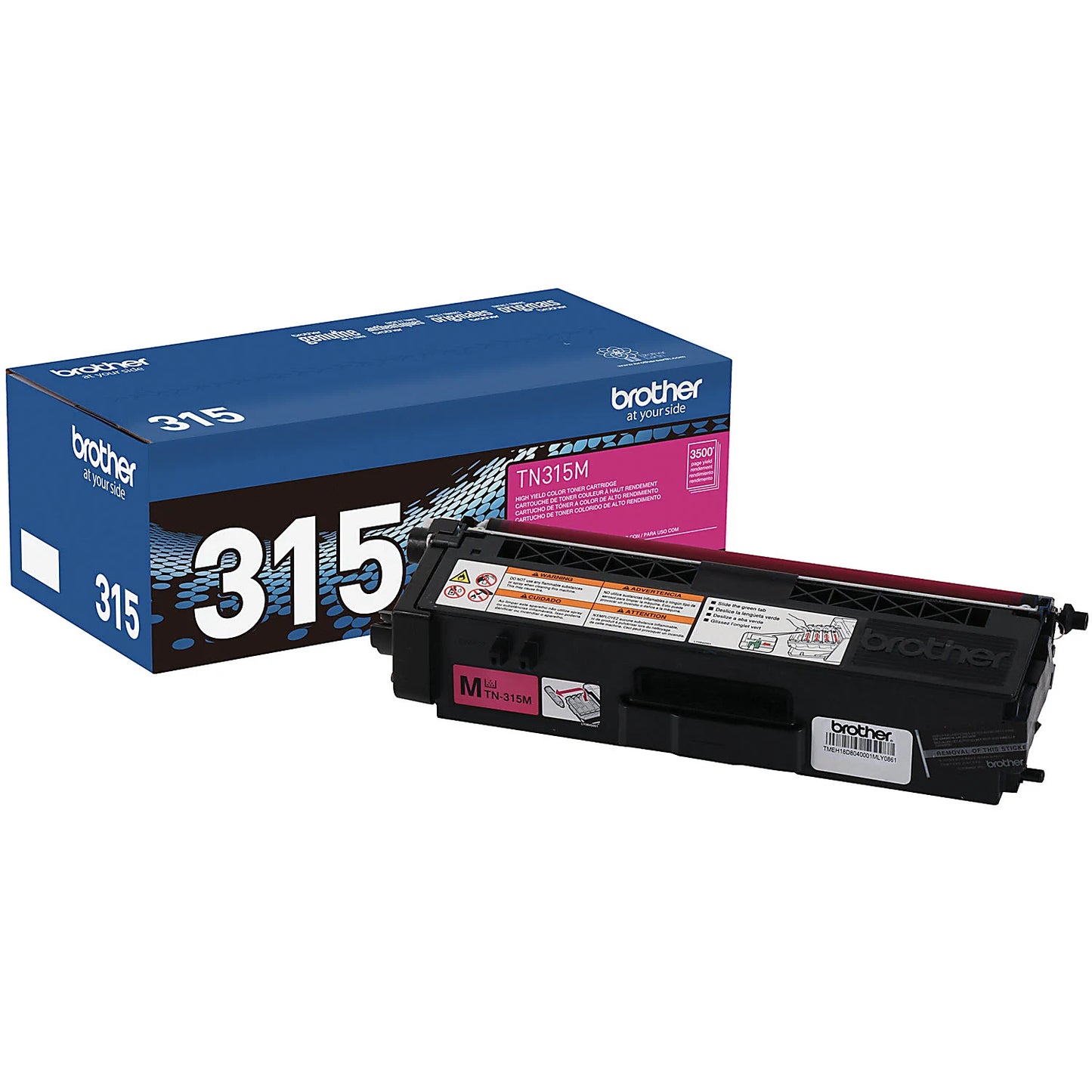 Genuine Brother TN315M High Yield Magenta Toner Cartridge (3,500 pages) Image 2