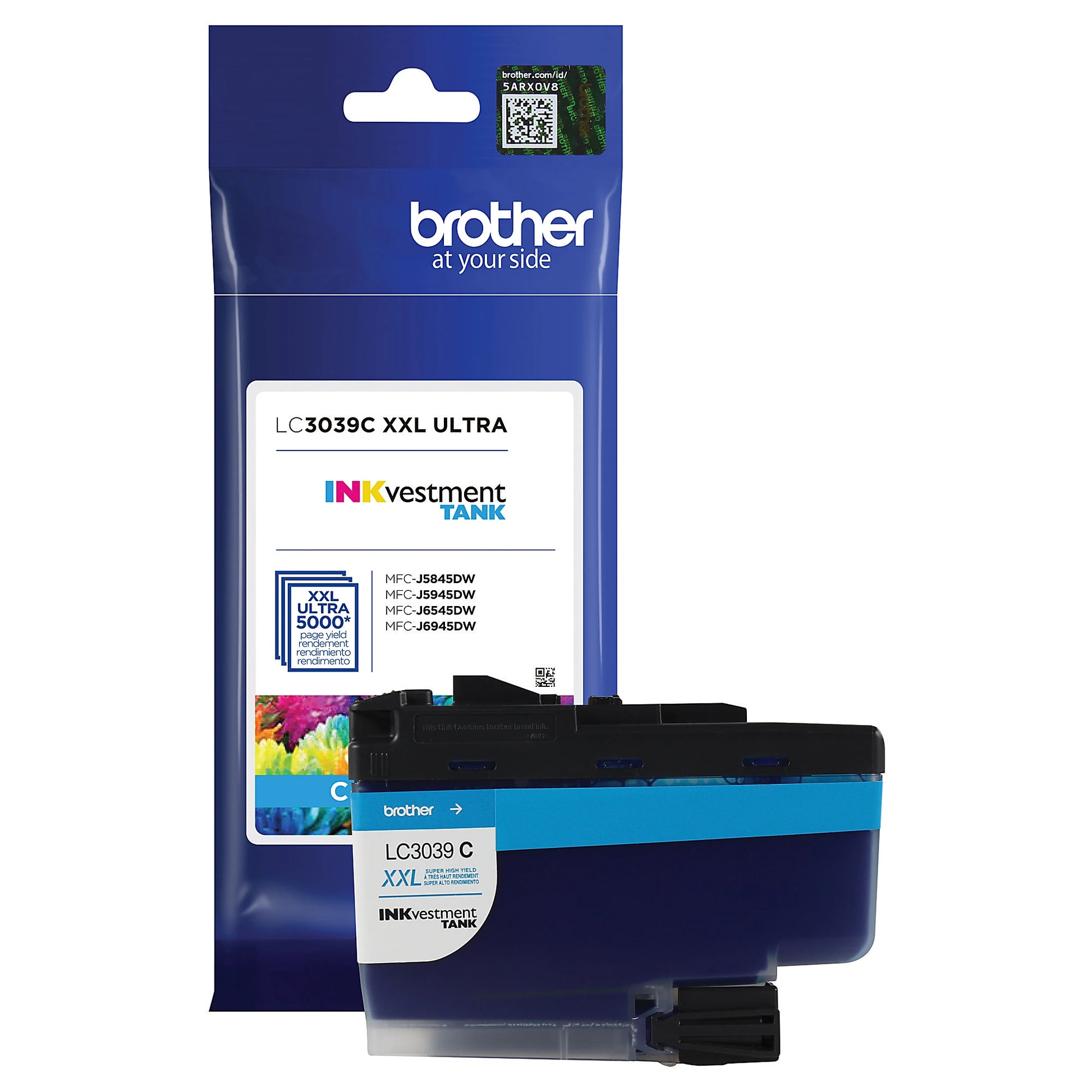 Genuine Brother LC3039C Cyan Ink Cartridge (5,000 pages) Image 2