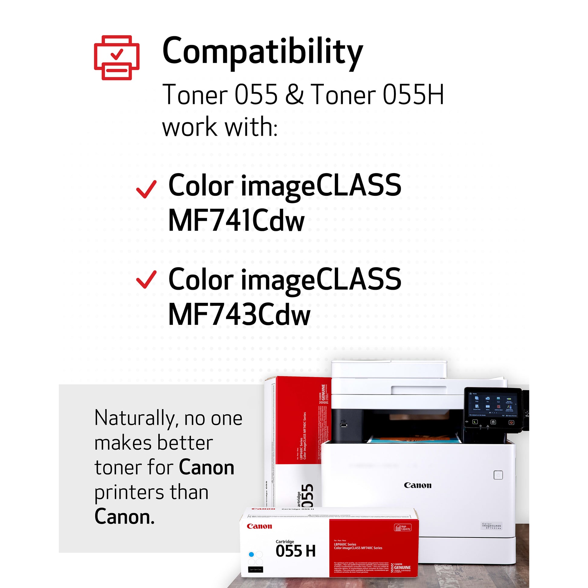 Genuine Canon 055 Cyan Cyan Toner Cartridge (2,100 pages) Image 6