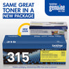 Genuine Brother TN315Y High Yield Yellow Toner Cartridge (3,500 pages) Image 3