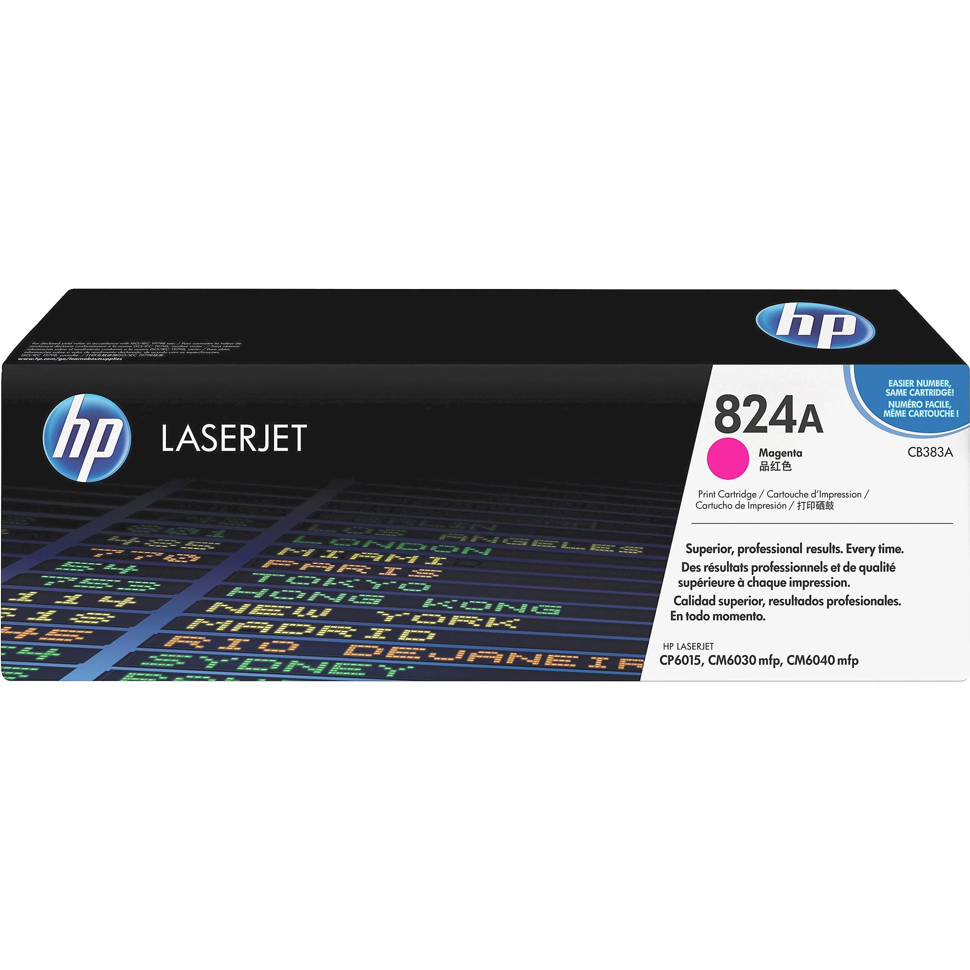 Genuine HP 824A Magenta Toner Cartridge, CB383A (21,000 pages) Image 1