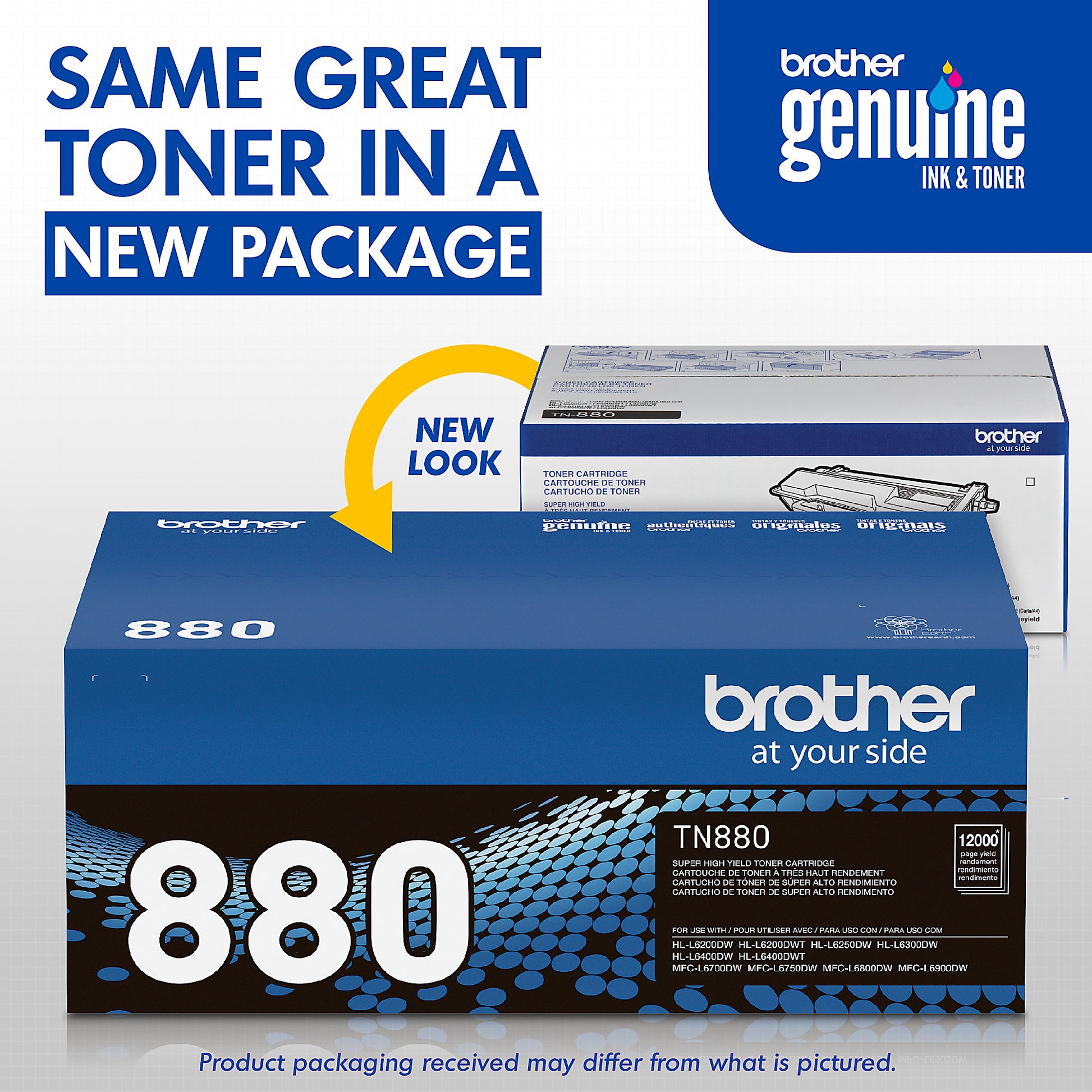 Genuine Brother TN880 Black Toner Cartridge (12,000 pages) Image 3