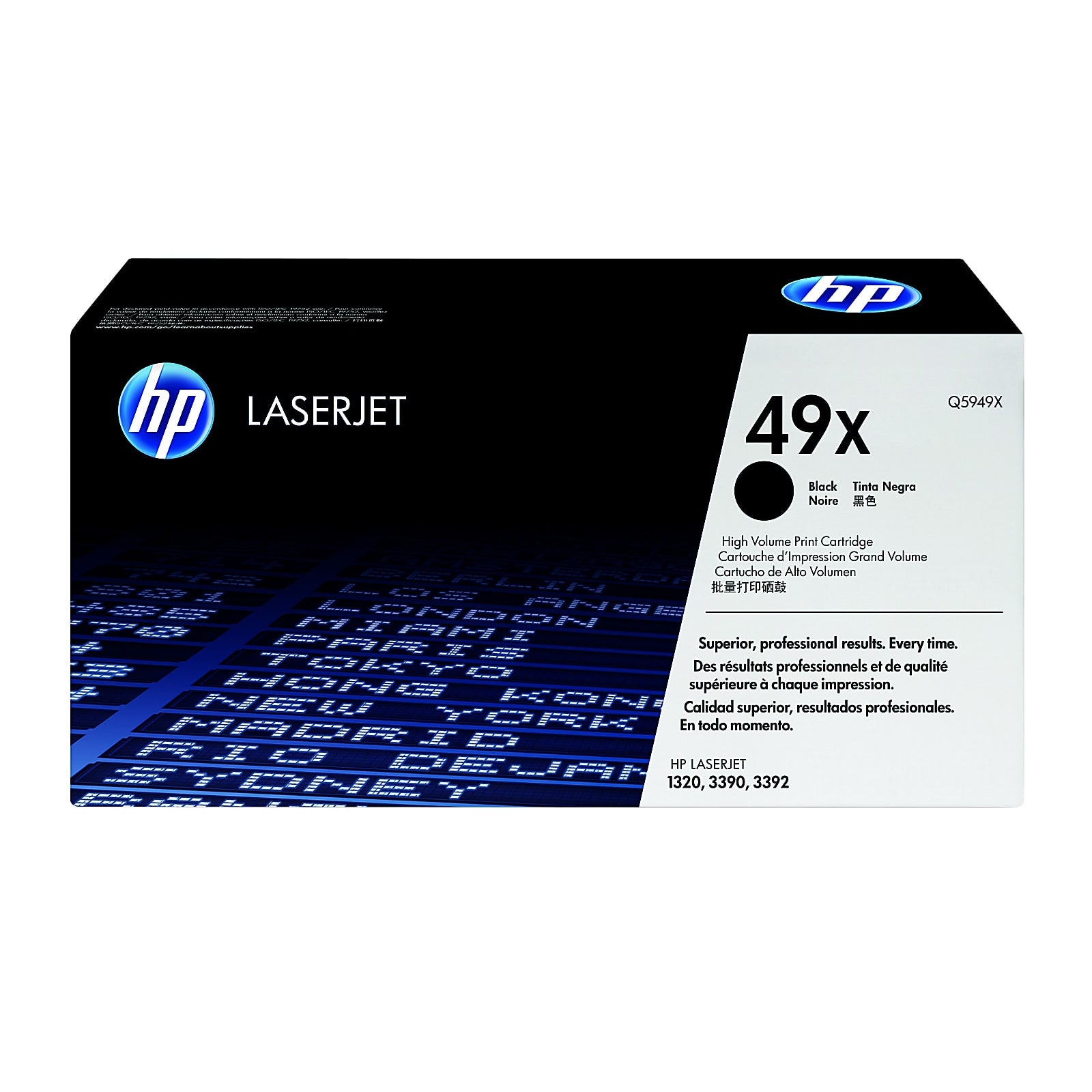 Genuine HP 49X High Yield Black Toner Cartridge, Q5949X (6,000 pages) Image 1
