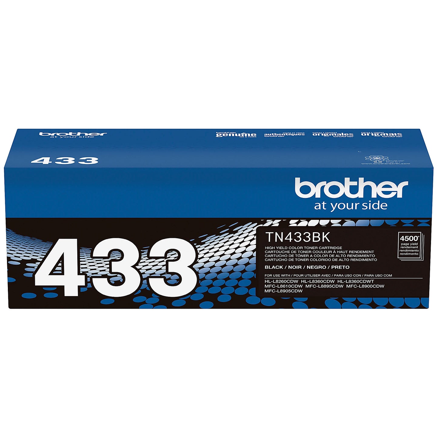 Genuine Brother TN433BK Black Toner Cartridge (4,500 pages) Image 8