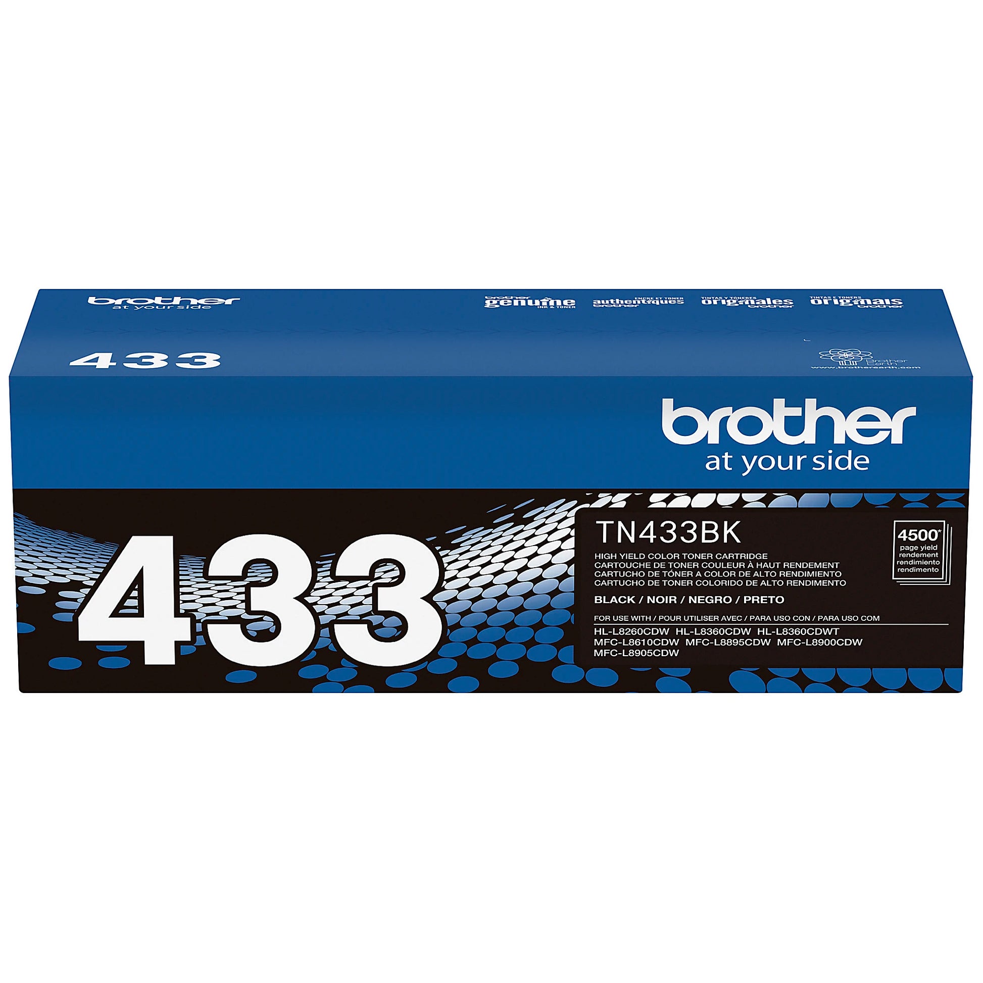 Genuine Brother TN433BK Black Toner Cartridge (4,500 pages) Image 8