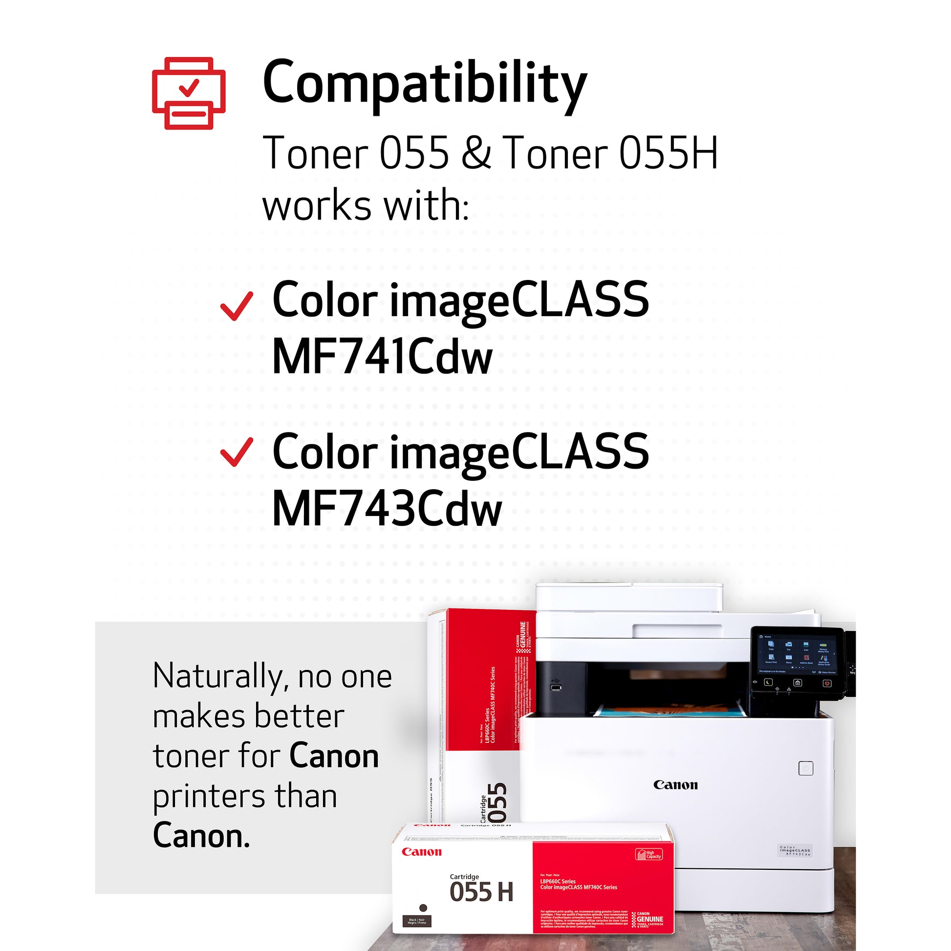 Genuine Canon 055 Black Black Toner Cartridge (2,300 pages) Image 4