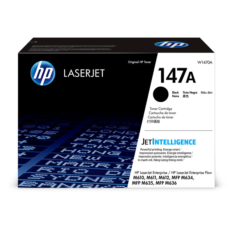Genuine HP 147A Black Toner Cartridge, W1470A (10,500 pages) Image 1