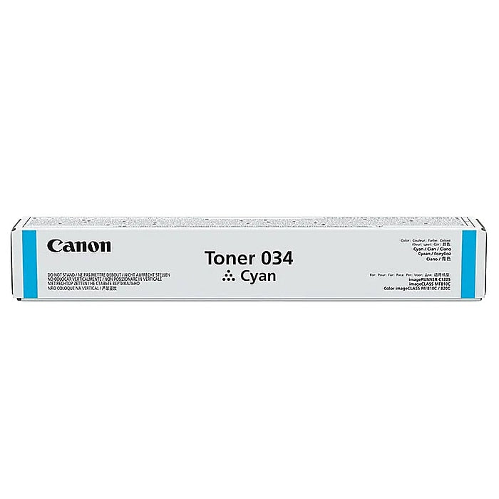 Genuine Canon 034 Cyan Cyan Toner Cartridge (7,300 pages)