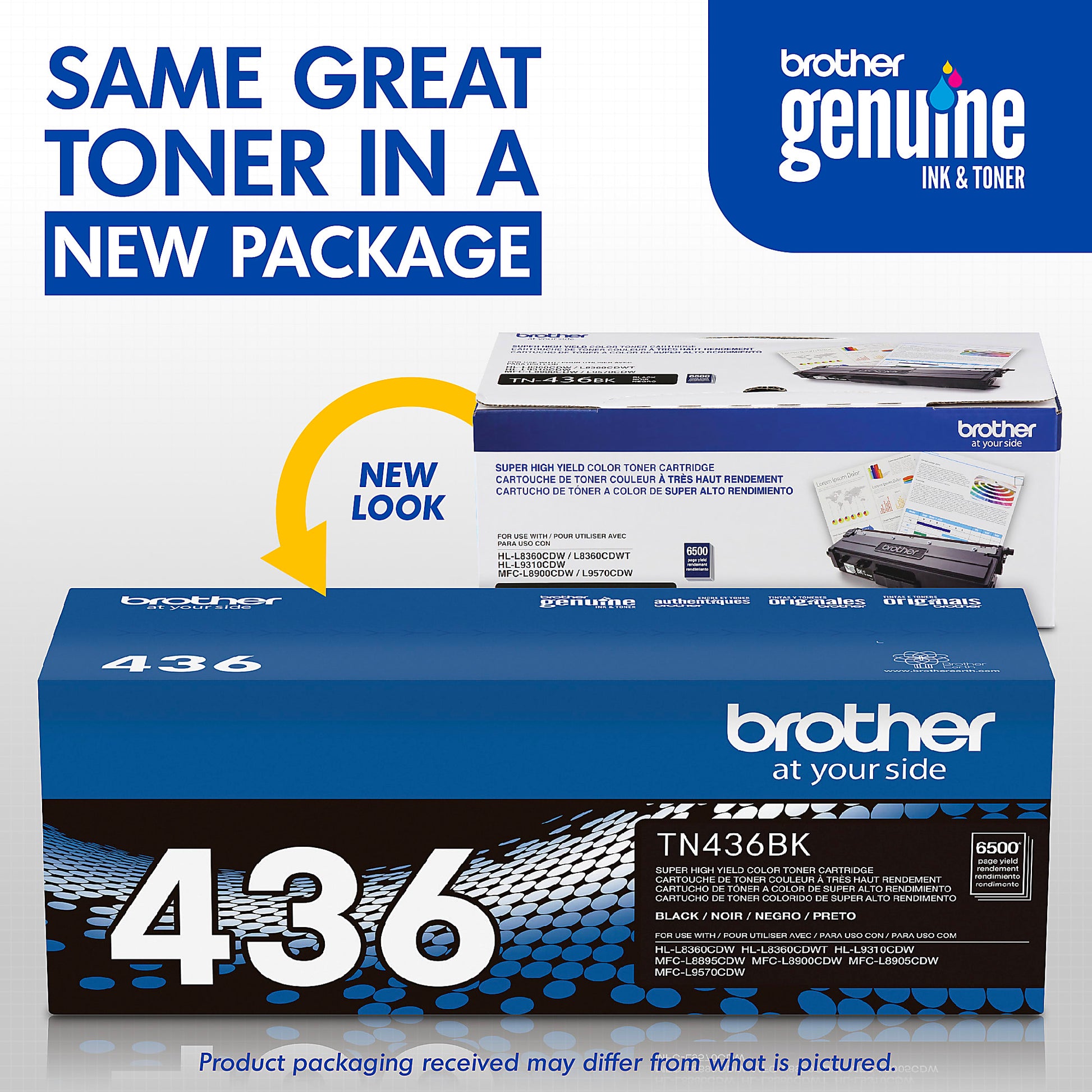 Genuine Brother TN436BK Black Toner Cartridge (6,500 pages) Image 3