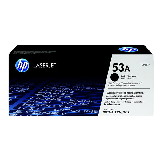 Genuine HP 53A Black Toner Cartridge, Q7553A (3,000 pages) Image 1