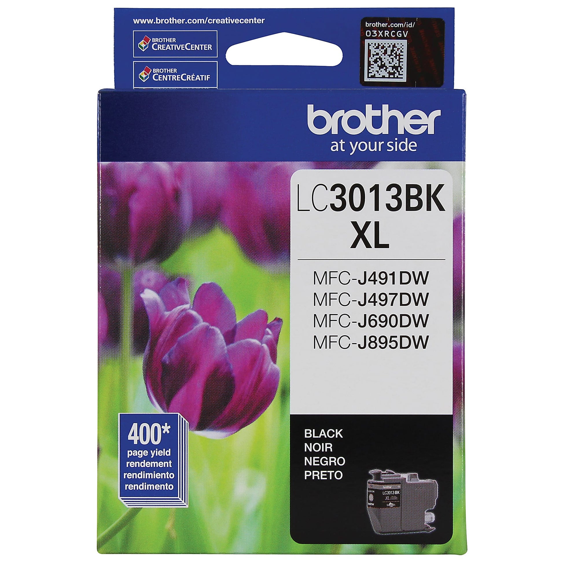 Genuine Brother LC3013BK High Yield Black Ink Cartridge (400 pages)