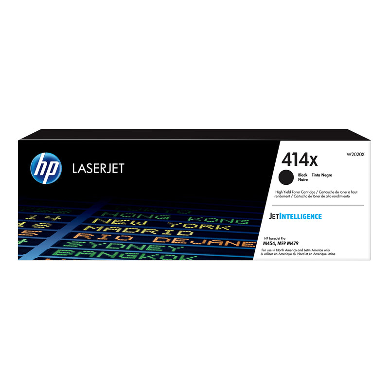 Genuine HP 414X High Yield Black Toner Cartridge, W2020X (7,500 pages) Image 1
