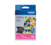 Genuine Brother LC75M High Yield Magenta Ink Cartridge (600 pages)