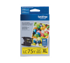 Genuine Brother LC75Y High Yield Yellow Ink Cartridge (600 pages)