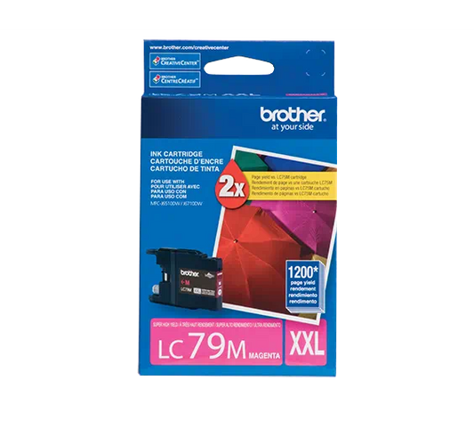 Genuine Brother LC79M Magenta Ink Cartridge (1,200 pages)