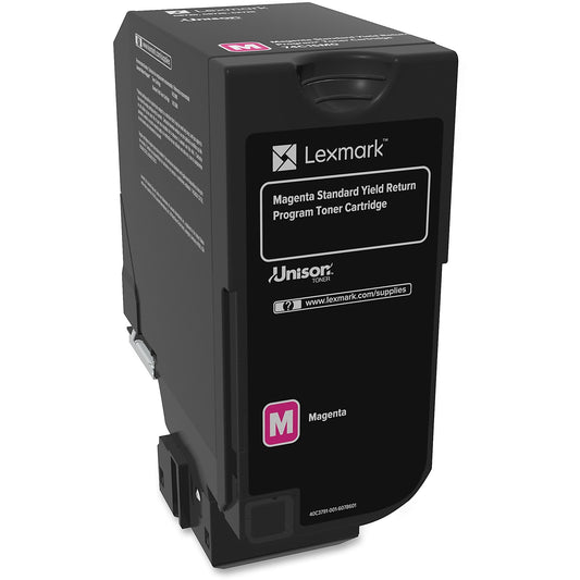 Genuine Lexmark 74C1SM0 High Yield Magenta Toner Cartridge (7,000 pages) Return Program