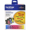 Genuine Brother LC613PKS Cyan, Magenta, Yellow Ink Cartridge (450 pages)