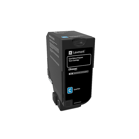 Genuine Lexmark 74C10C0 Cyan Toner Cartridge (3,000 pages) Return Program