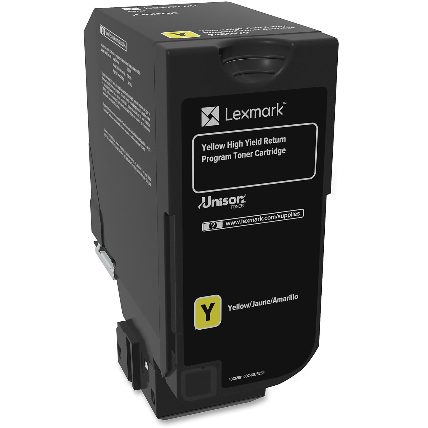 Genuine Lexmark 74C1HY0 High Yield Yellow Toner Cartridge (12,000 pages) Return Program