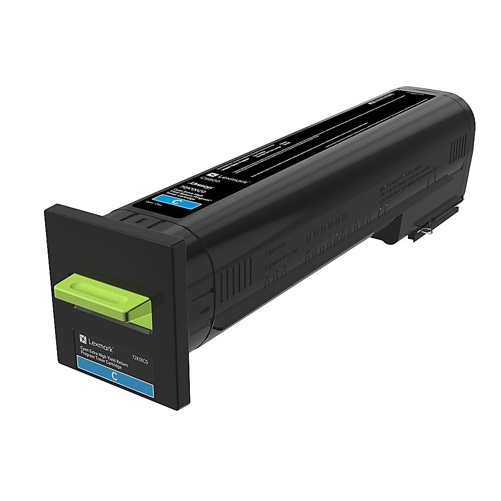 Genuine Lexmark 72K1XC0 High Yield Cyan Toner Cartridge (22,000 pages) Return Program