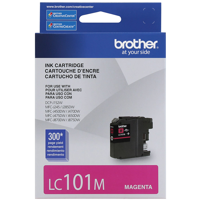 Genuine Brother LC101M Magenta Ink Cartridge (300 pages)