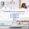 Genuine Brother LC109BK Black Ink Cartridge (2,400 pages)