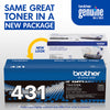 Genuine Brother TN431BK Black Toner Cartridge (3,000 pages)