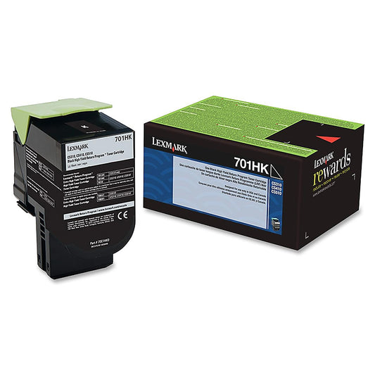 Genuine Lexmark 70C1HK0 High Yield Black Toner Cartridge (4,000 pages) Return Program