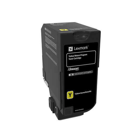 Genuine Lexmark 74C10Y0 Yellow Toner Cartridge (3,000 pages) Return Program