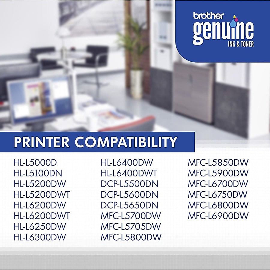 Genuine Brother TN820 Black Toner Cartridge (3,000 pages)