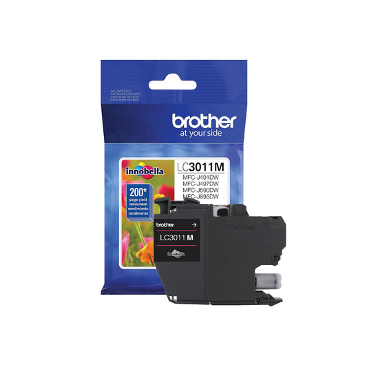 Genuine Brother LC3011M Magenta Ink Cartridge (200 pages)