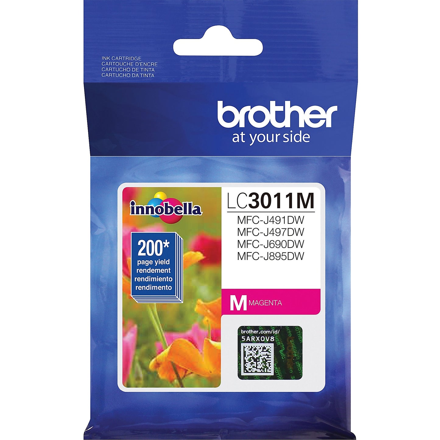 Genuine Brother LC3011M Magenta Ink Cartridge (200 pages)