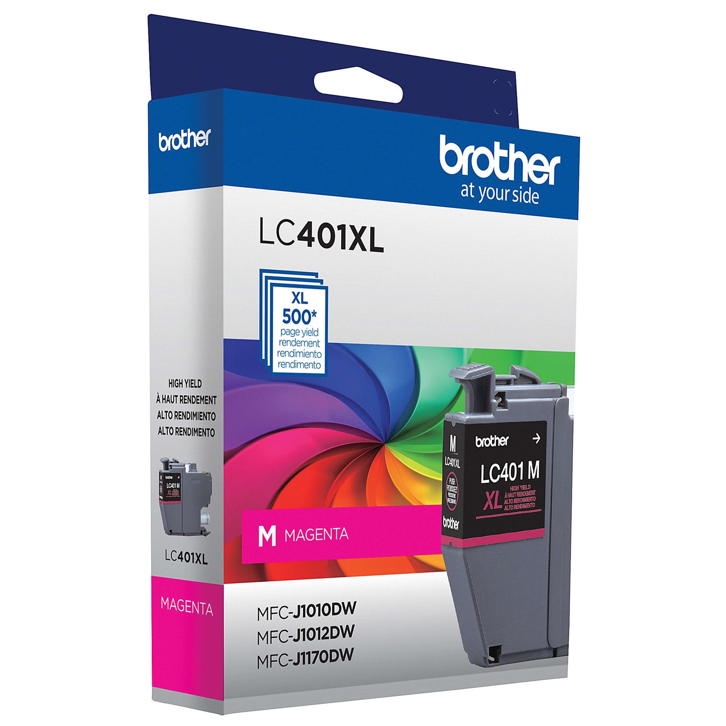 Genuine Brother LC401XLM High Yield Magenta Ink Cartridge (500 pages)