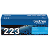 Genuine Brother TN223C Cyan Toner Cartridge (1,300 pages)