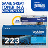 Genuine Brother TN223C Cyan Toner Cartridge (1,300 pages)